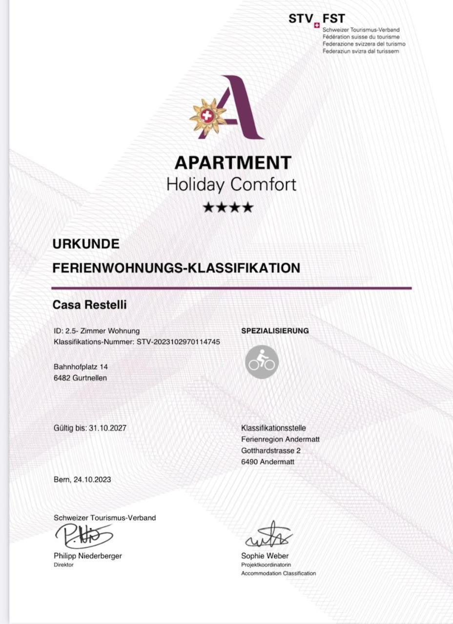 Casa Restelli Eg - Nahe Andermatt Gotthard Gurtnellen Εξωτερικό φωτογραφία
